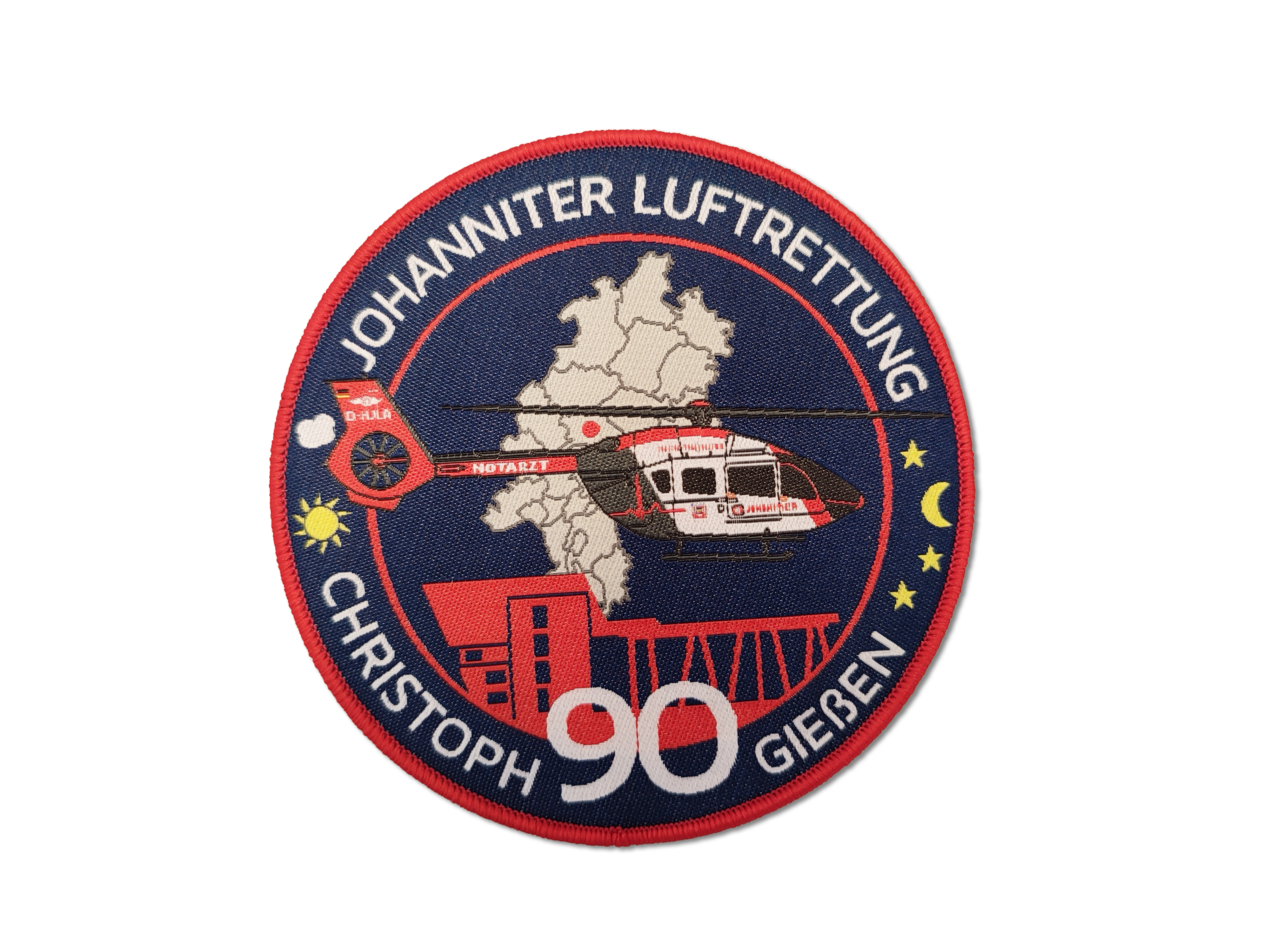 JLR-Patch-CH-90-GI Fan-Patch CH 90 Gießen Johanniter Luftrettung