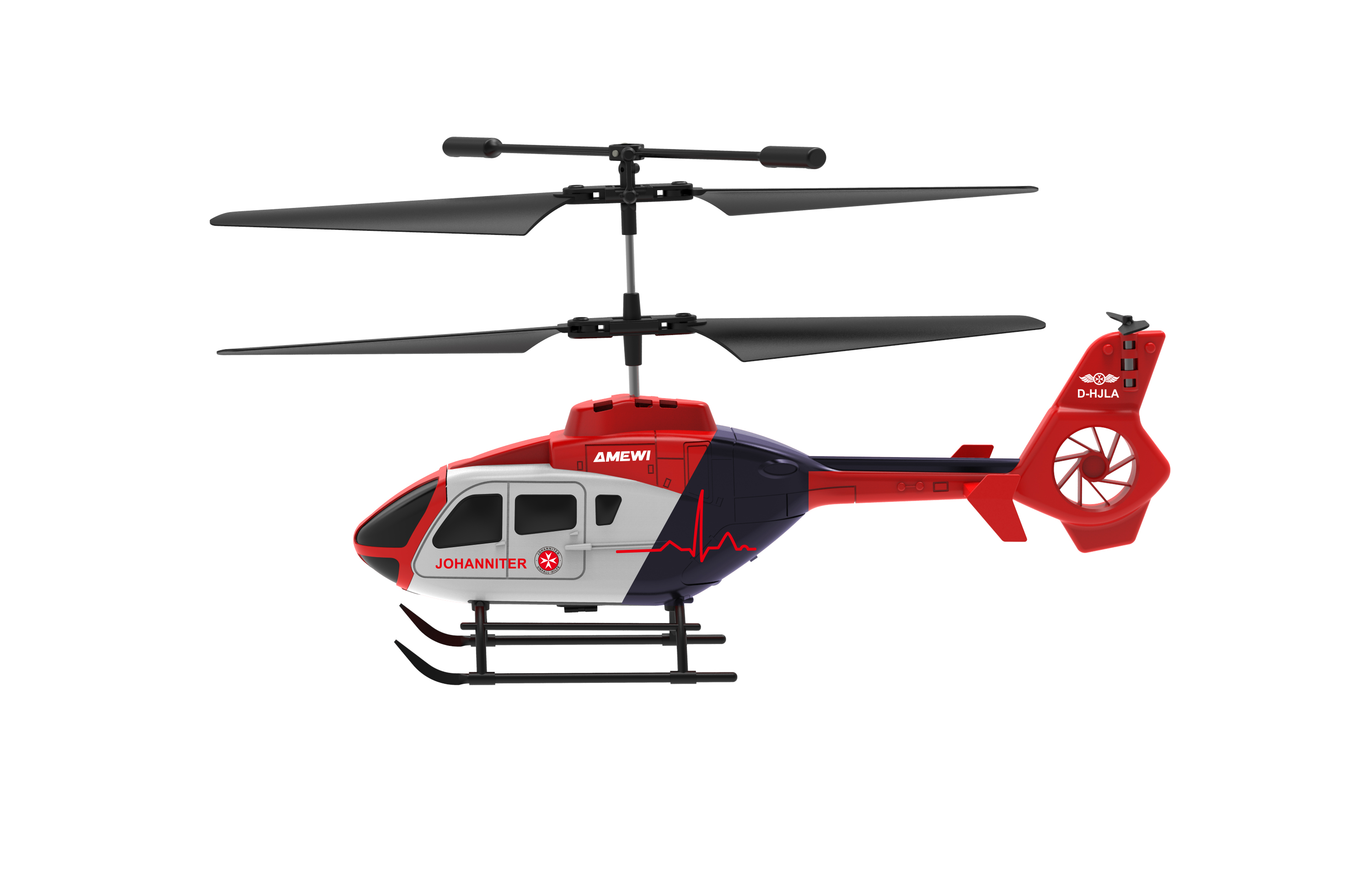 Amewi Koaxial Mini-Hubschrauber Johanniter Amewi Koaxial Mini-Hubschrauber Johanniter