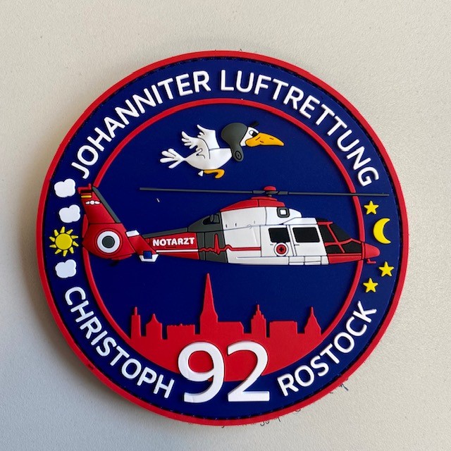 Patch2 Rubber-Fan-Patch CH Rostock Johanniter Luftrettung
