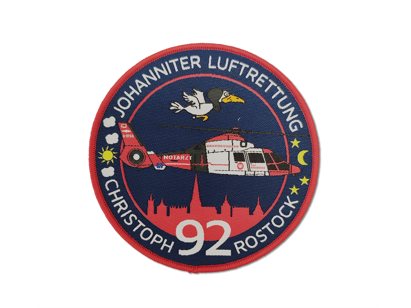 JLR_Patch-CH-92-R Fan-Patch CH Rostock Johanniter Luftrettung
